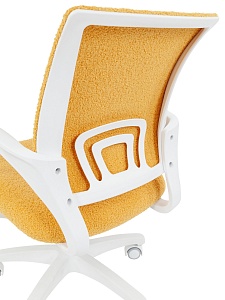 Детское компьютерное кресло CHAIRMAN KIDS 103 LT, ткань букле barni, лимоне, пластик белый